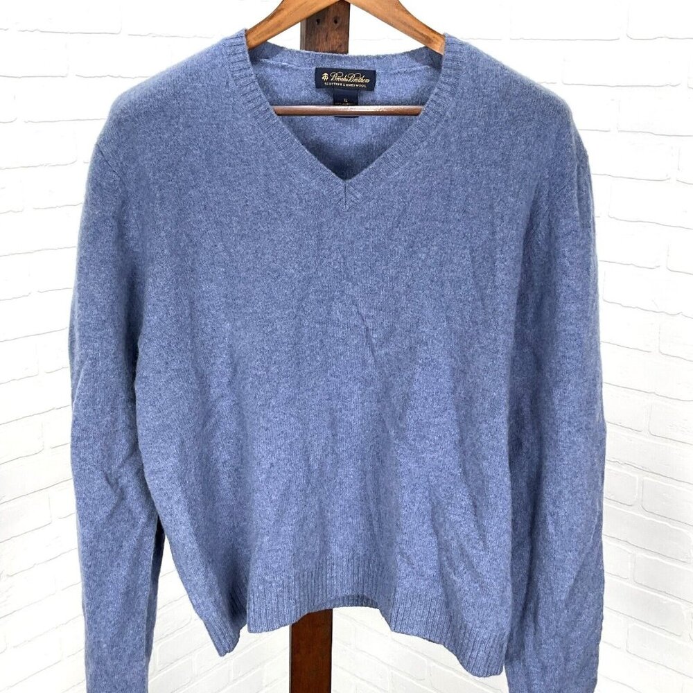Brooks Brothers Sweater Mens XLarge Scottish Lambswool Classic‎ Hong Kong VTG
